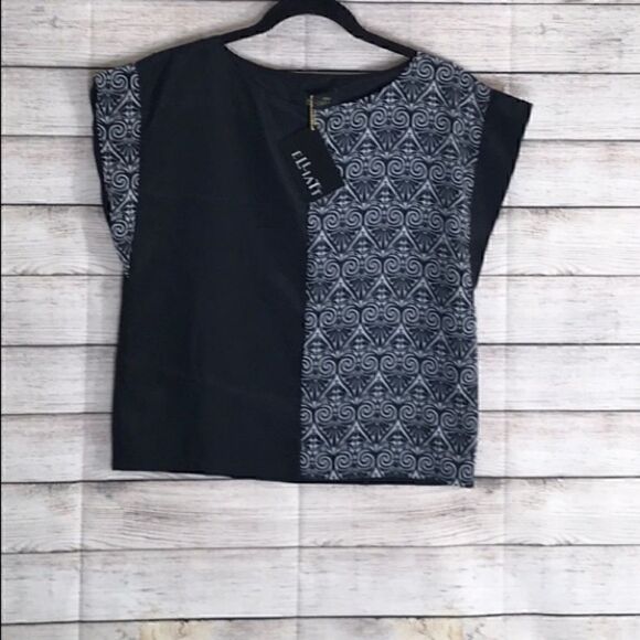 Elliatt Top womens satin medium Immortal cap sleeve Blouse New - Picture 8 of 11